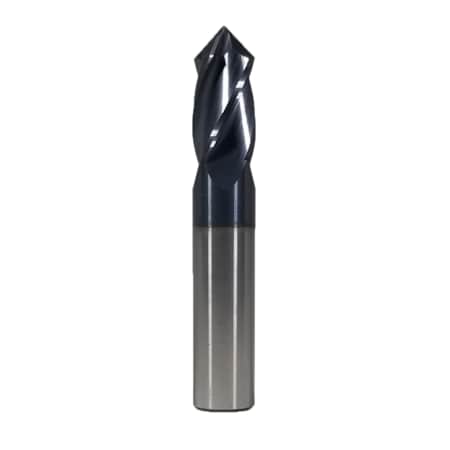 Cobra Carbide Endmill, 90 Deg Drill Point Uncoated, 1/16, Number of Flutes: 4 15466